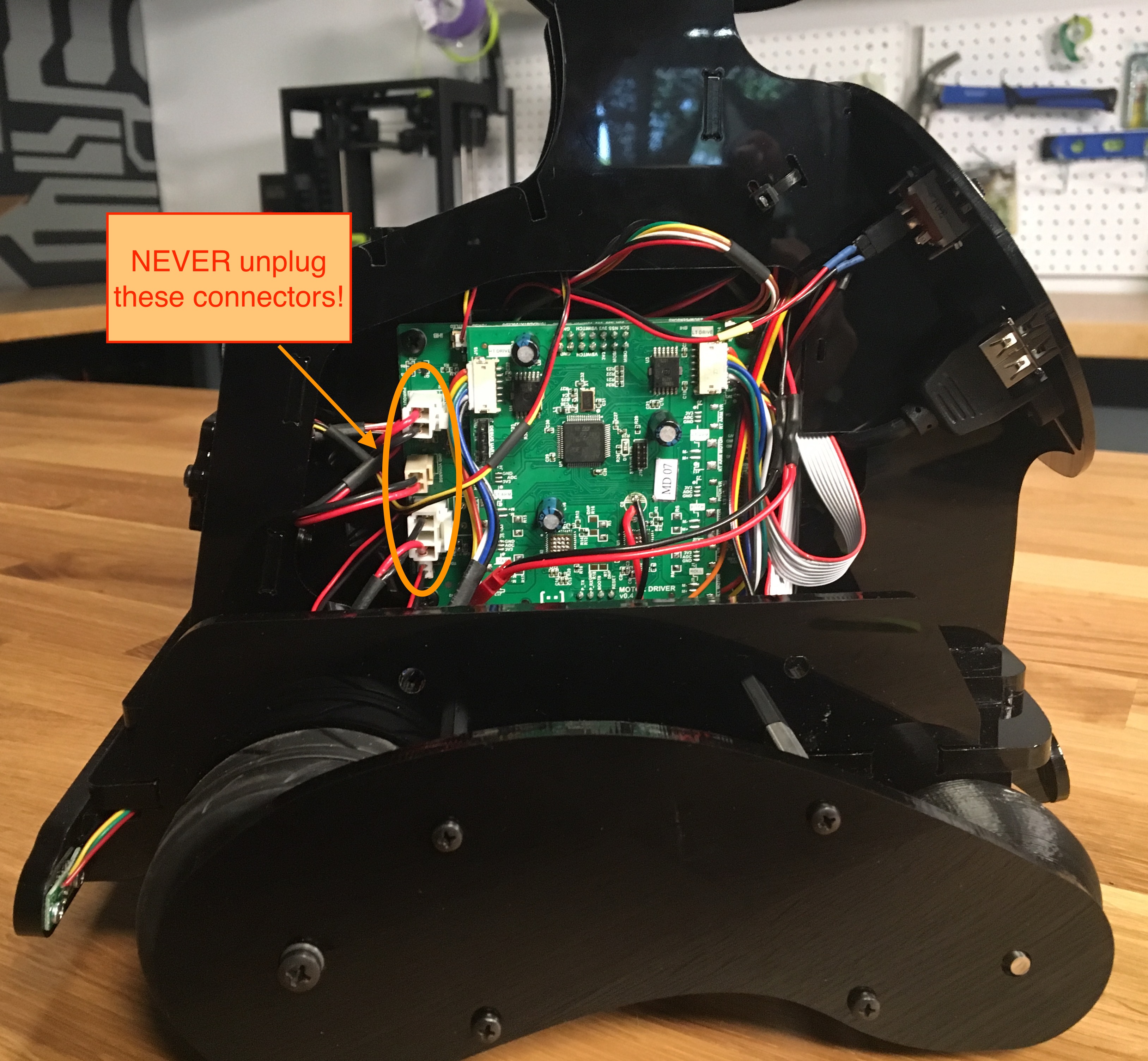 Internal power connectors